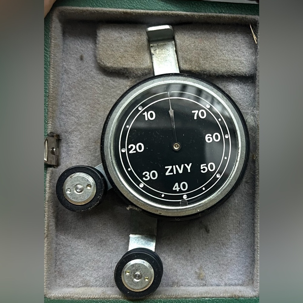 Vintage Zivy Switzerland Yarn Tension Measuring Meter Original Case